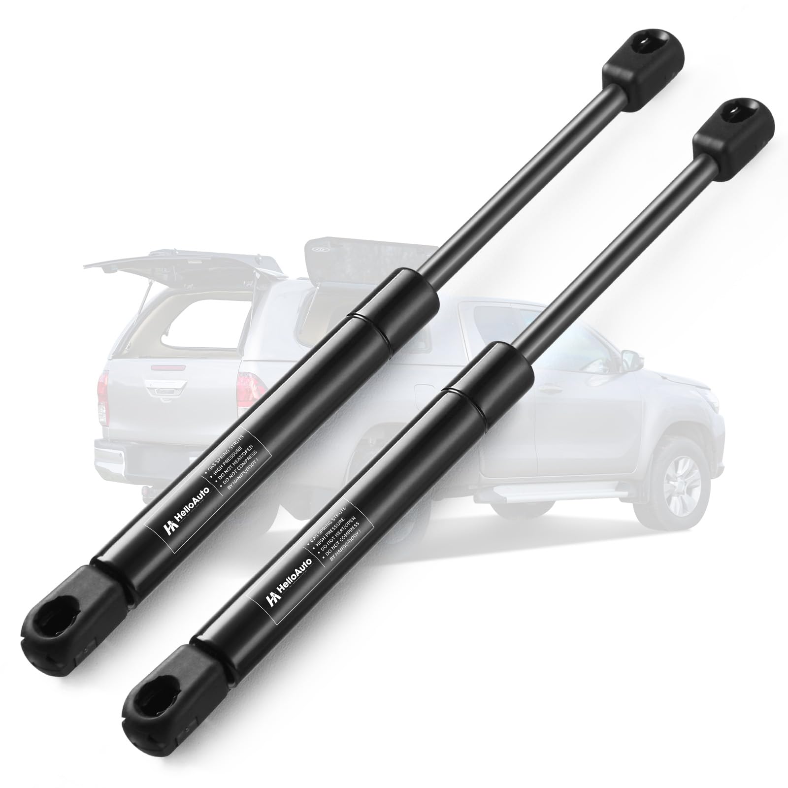 Photo 1 of HelloAuto C1615056 12 inch 90 Lb/400 N Gas Struts, Lift Support for Camper Shell Rear Window, Leer Camper, Weather guard Tool Box, Truck Topper Window, Set of 2