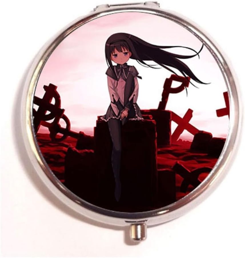akemi cross hair homura madoka magica mahou red shoujo tucana DIY Traveling Camping Outdoor fashion custom Pill Storage Case Box Organizer
