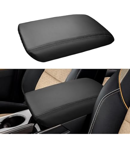 YJXSD Car Armrest Pad For Dodge Hornet GT| R/T 2023 2024 2025 2026 Leather Armrest Box Mat Center Console Cushion Pad Universal Armrest Seat Box Cover Protector,Red