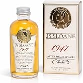 JS Sloane 1947 After Shave Splash for Men &ndash; Classic Barbershop Aftershave, Refreshing &amp; Toning Post Shave, Signature Masculine Scent, 4 fl oz