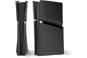 eXtremeRate eXcover Console Replacement Top Bottom Cover Compatible with ps5 Slim Digital Edition, Side Panel Faceplate Back 