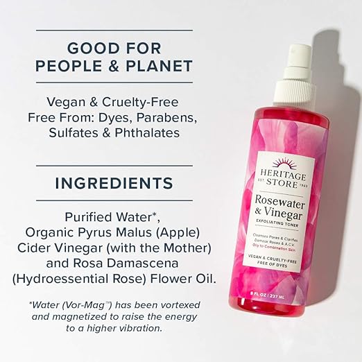 apple cider vinegar with rose water