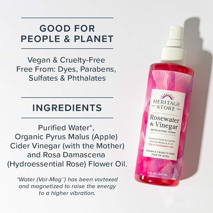 apple cider vinegar with rose water