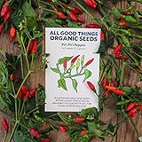 Piri Piri/African Bird's Eye Chili Pepper (Capsicum frutescens) Seeds (~40): Certified Organic, Non-GMO, Heirloom, Open Pollinated Seeds from The United States