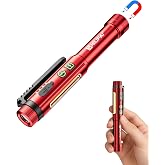 SHiLiPAi Rechargeable Pen Light, 600 Lumens Magnetic Pocket Flashlight | Aluminum COB pen light, magnetic clip and tail magnet, USB-C and AA backup for mechanic inspection, repair and EDC work