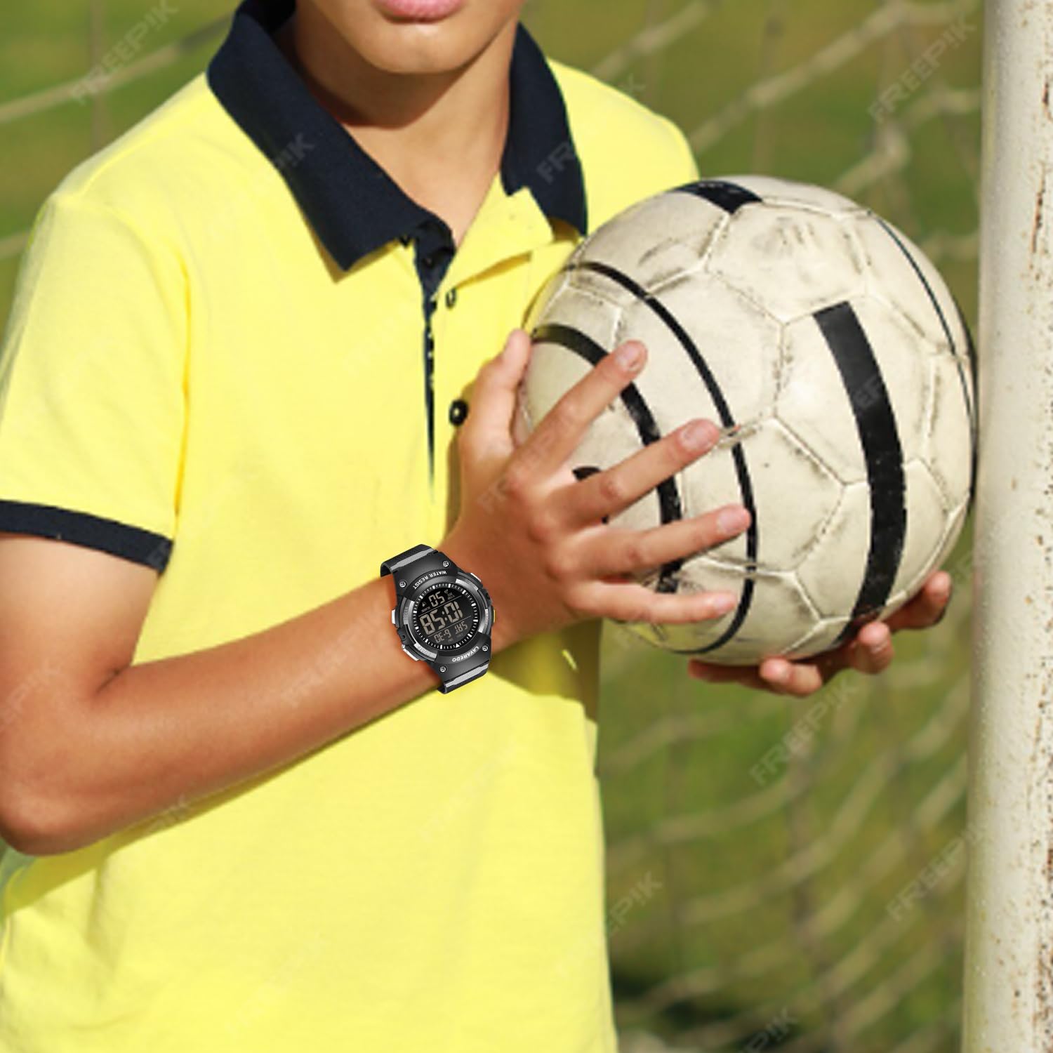 L LAVAREDO Kids Watch Boys,Digital Outdoor Sports Watches,50M Waterproof Chronograph Multifunctional Wristwatch with Alarm/Timer/Stopwatch for 5-16 Year Old Children Teens-Fits Wrist 6.3