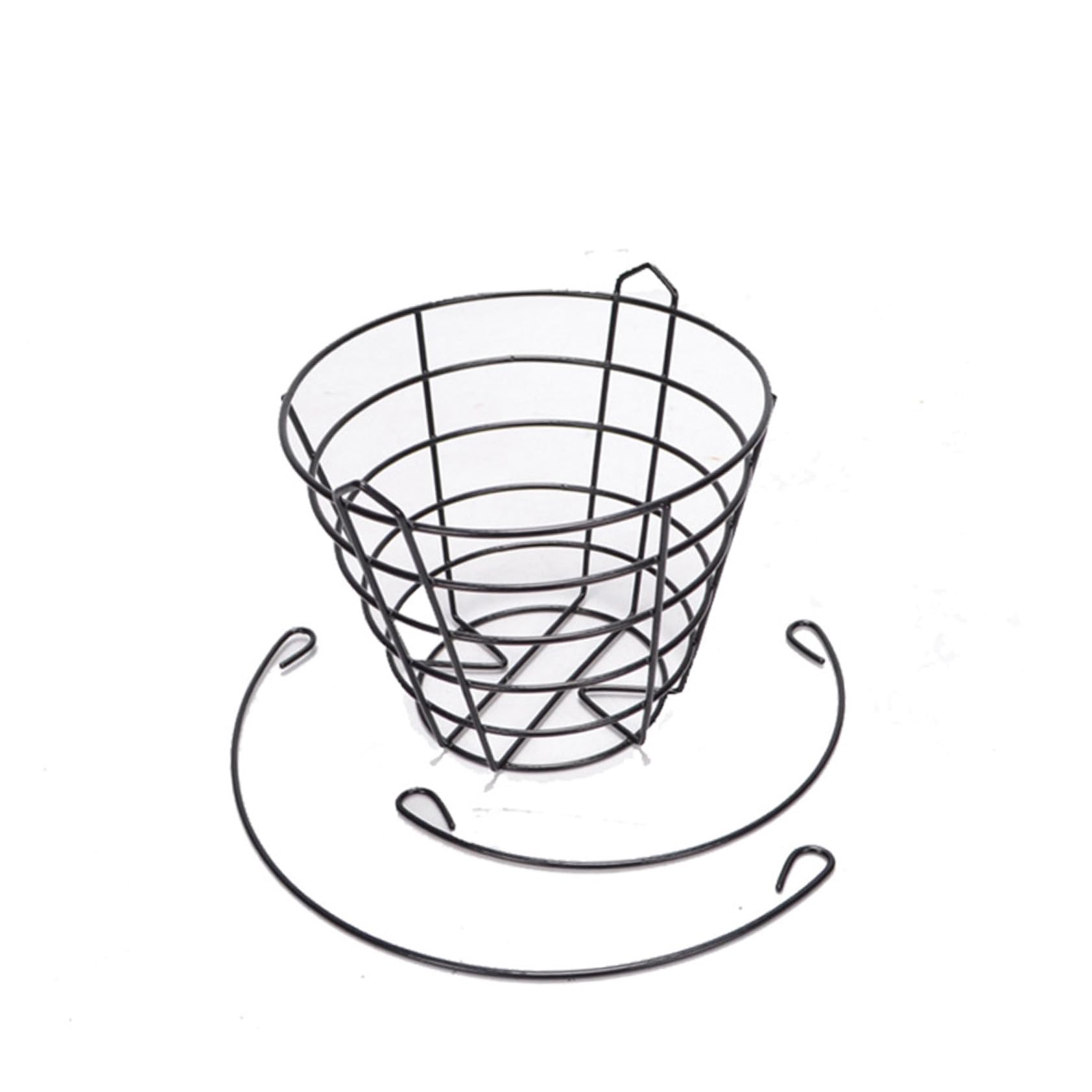 Wakauto Golf Ball Basket, Portable Durable Golf Balls Container, Metal Golfball Bucket Basket Wire Holder Carrying Basket for Outdoor Outside Sports