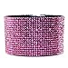 JewelrieShop Bling Bling Style Shiny Crystal Rhinestone on Korean Velvet Leather with Magnet Clasp Bracelet