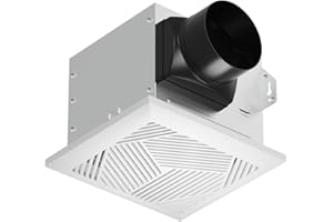 NOVELUX Quiet Bathroom Exhaust Fan:UL Certified,88 CFM,1.2 Sones,No Attic Access Needed,Easy Install Ceiling Mounted Retrofit
