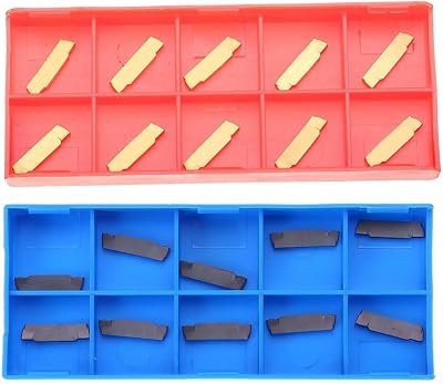CWOQOCW 20pcs MGMN200-G Carbide Grooving Inserts for MGEHR MGIVR Cut-Off Tools