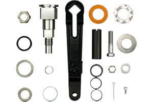 Tavaski Upper Gimbal Steering Arm Shaft Pin, Fit for MerCruiser Bravo and Alpha One Gen 2, Gimbal Housing Steering Arm Swivel Shaft Pin Seal Bushing Nut Kit Replace 98230A1, 866322A01, 866718A01