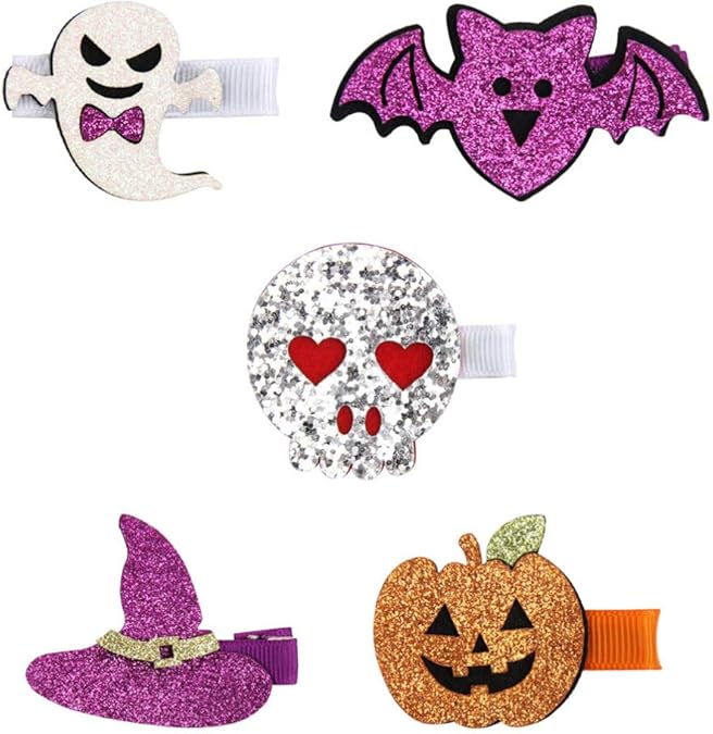 PIXNOR 5 Piezas Horquillas de Halloween para Niños Horquillas para El