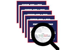 HYZYey 5PCS- Mahjong Cards 2025 Official Revision - Large Size Print - Mah Jongg Card Set Rule for American Mah Jongg