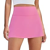 DLOODA Womens Skort Tennis Skirt with Pocket Shorts Mini Golf Skirts High Waisted Athletic Skorts Summer Workout