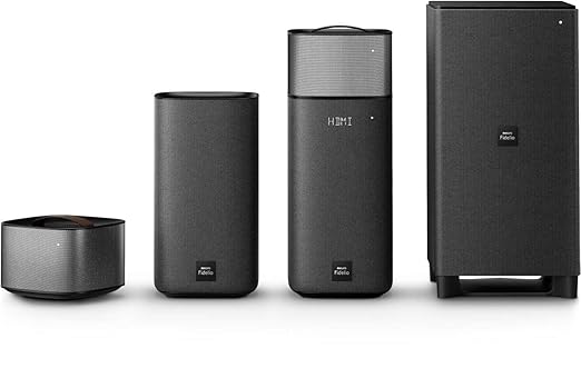 Philips Fidelio E6 Surround On Demand Kinolautsprecher (Bluetooth, Spotify Connect, HDMI ARC, Google Cast, kabelloser Subwoof