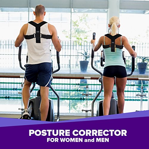 CAMP BEN Posture Corrector for Women and Men (28-35" chest size) Shoulder Back Support Brace | Neck and Back Pain Relief | Upright Straightener | Posture Retrainer