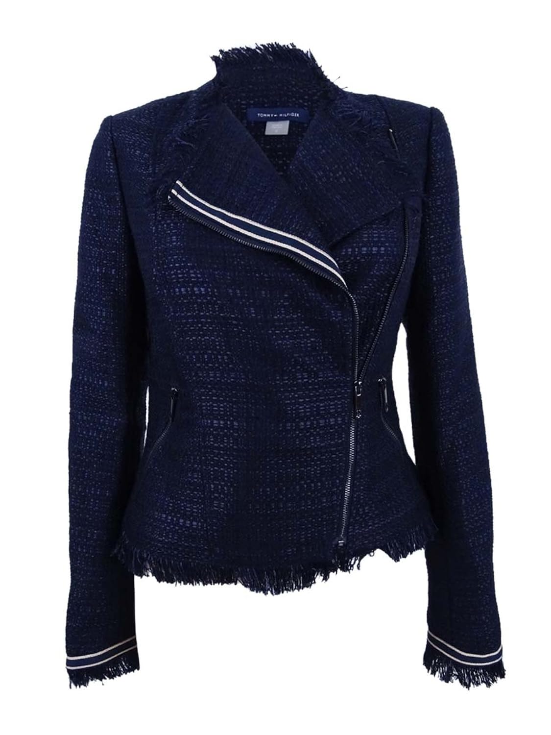 tommy hilfiger navy jacket womens