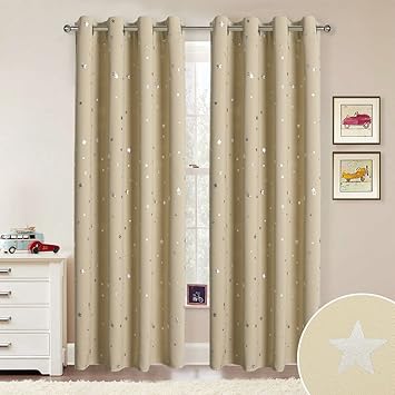 Amazon Com Ryb Home Star Curtains Grommet Kids Curtains Room
