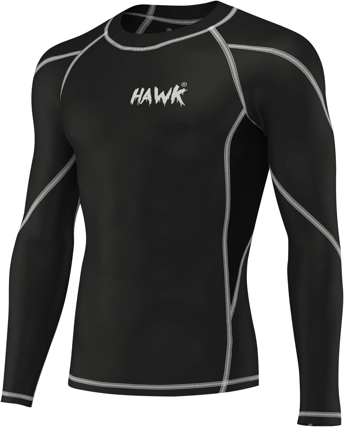 Hawk Sports Mens Compression Shirts Base Layer Athletic Gym MMA BJJ
