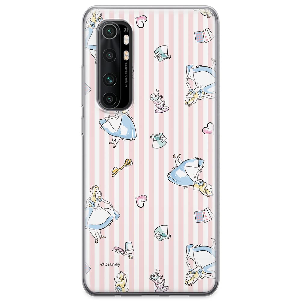 ERT GROUP mobile phone case for Xiaomi MI NOTE 10 Lite original and officially Licensed Disney pattern Alice 001 optimally adapted to the shape of the mobile phone, case made of TPU