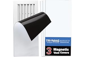TRYMAG Magnetic Vent Covers 5.5"x12", 3 Pack Strong Floor Vent Covers for Home Floor Standard Air Registers，Air Conditioner Vent Covers for Wall, Air Register, Ceiling Vents，RV, Home HVAC and AC Vents