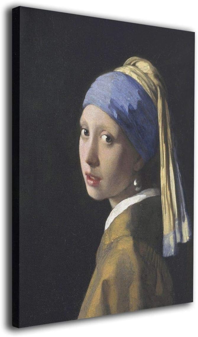 アートパネル ヨハネス フェルメール 真珠の耳飾りの少女 アートポスター 印象派 壁掛け絵画 壁キャンバス 木枠セット モダン 複製名画 絵画 おしゃれ プレゼント 新築飾り 寝室 リビング ダイニングお風呂 40 50cm ホーム キッチン Amazon Co Jp
