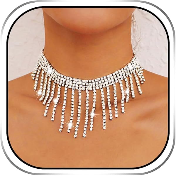 Vintage Tiny Star Choker Necklace - Silver Dangle Celestial Pendant Jewelry For Women