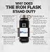 Iron Flask - 32 Oz, Vacuum Insulated Stainless Steel Water Bottle, Hot & Cold, Wide Mouth, Simple Lid, Double Walled, Thermo Modern Travel Mug, Hydro Canteen Powder Coated