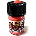 Glow-On Bubble Gum Red Color and Warm Red Glow, Gun Night Sights Paint. Small 2.3 ml Vial. Concentrated, Bright, Long Lasting Luminescence.