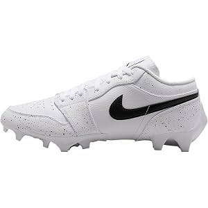 Jordan 1 Low TD Men's Football Cleat (White/Black)