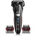 Panasonic Hybrid Wet Dry Shaver, Trimmer & Detailer with Two Adjustable Trim Attachments, Pop-up Precision Detail Trimmer & Shave Sensor Technology, Cordless Razor for Men, ES-LL41-K, Black