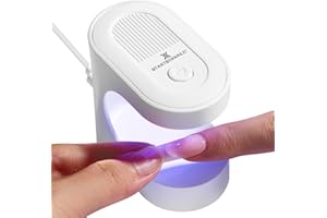 BTArtboxnails Handy Mini Nail Lamp - Fast Cure UV LED Nail Lamp for Gel Nails, 6W Nail Light with 2 Timer for All Gel Polish