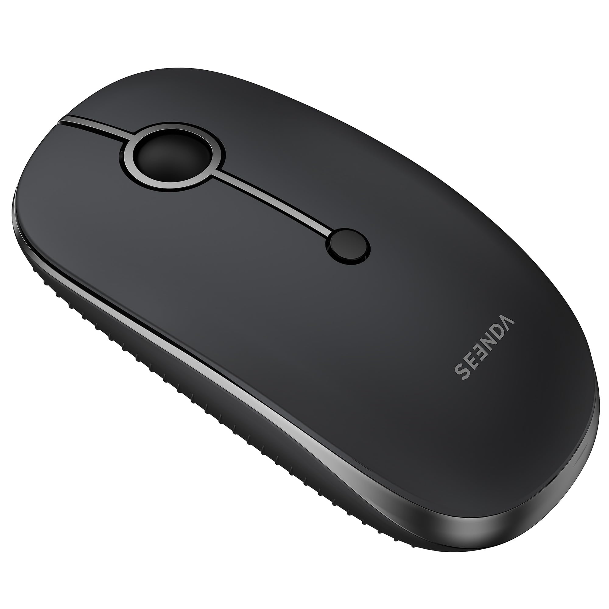 seenda MOU001 Bluetooth Maus, Leise, 3 Geräte Verbindung, Schwarzgrau