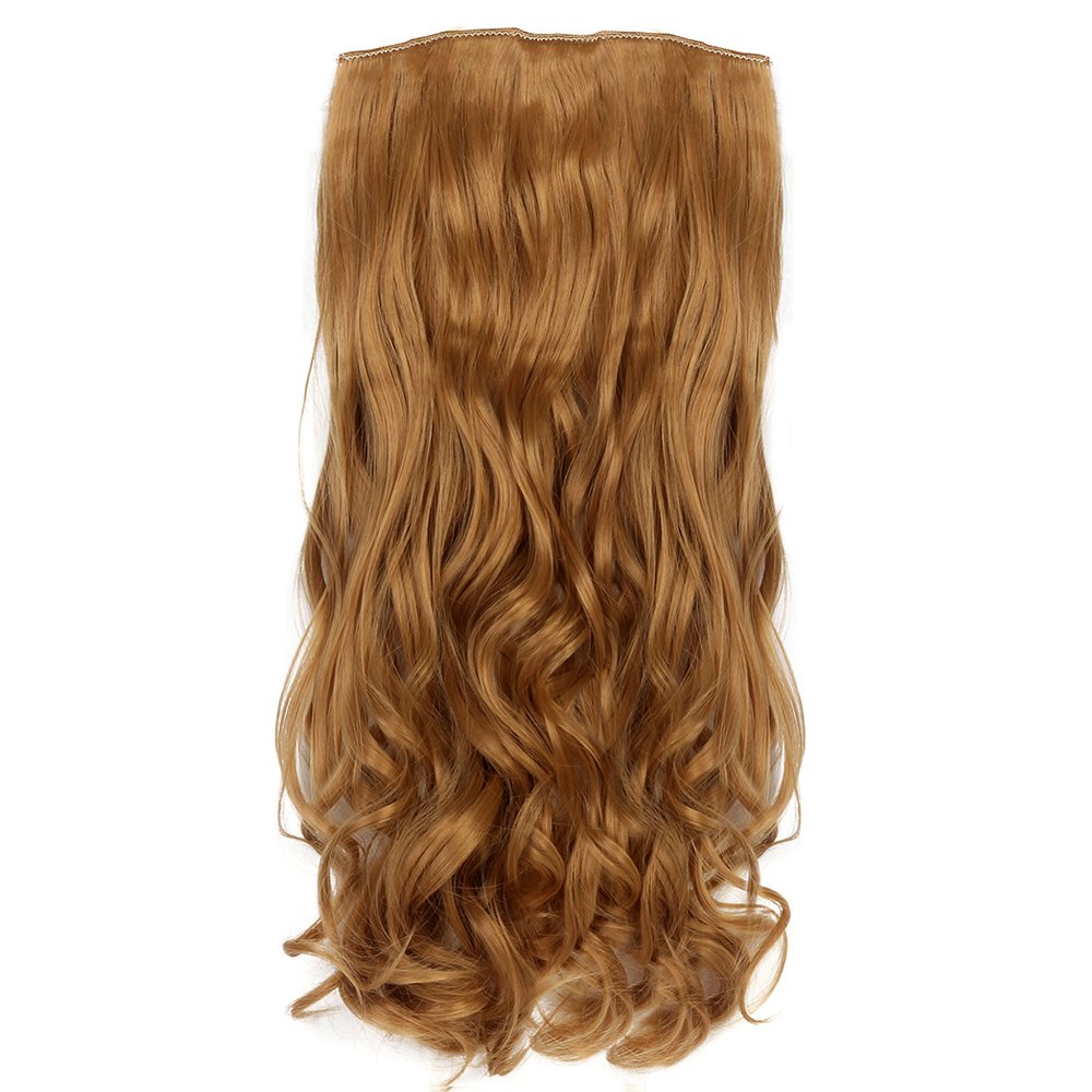 Neverland Beauty 22 "Full Kopf Klipp in den Haar Verlangerungen Ombre Wavy Curly Dip Dye 7Pcs 16 Clips Hair Extensions Hairpiece Honey Blonde Amazon