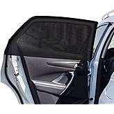 2Pack Large Size Super Elastic 42" to 53" Car Window Sunshades, for Large SUV, Pickup, Truck, Minivan, Breathable Mesh Window