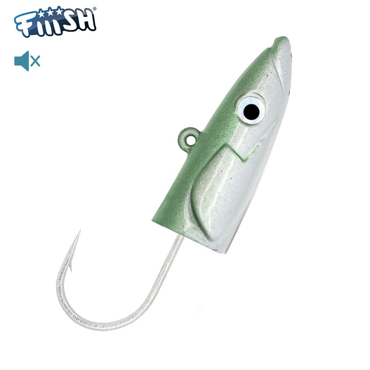 Fiiish Crazy Sand Eel 220 2 Pearl Green - Testina Piombata Shore 30g Per Jigging In Mare