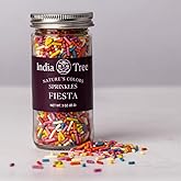 Natural Rainbow Sprinkles – Dye-Free, Plant-Based, 3 oz | Vegan, Kosher, Allergen-Free | India Tree Nature’s Colors Fiesta