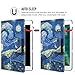 MoKo Case Fit 2018/2017 iPad 9.7 6th/5th Generation - 360 Degree Rotating Cover Case with Auto Wake/Sleep Compatible with Apple iPad 9.7 Inch 2018/2017, Starry Night