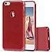 iPhone 6s Plus Case, Imikoko™ Fashion Luxury Protective Hybrid Beauty Crystal Rhinestone Sparkle Glitter Hard Diamond Case Cover for iPhone 6s/6 Plus (Bling Rose Gold) (Red)