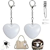 2PCS Purse Light Handbag Light,Heart Shaped Purse Lamp with Automatic Sensor,Heart Lights Keychain for Inside Purse,Valentines Perfect Gift for Girlfriend,Wife,Mother,Friends
