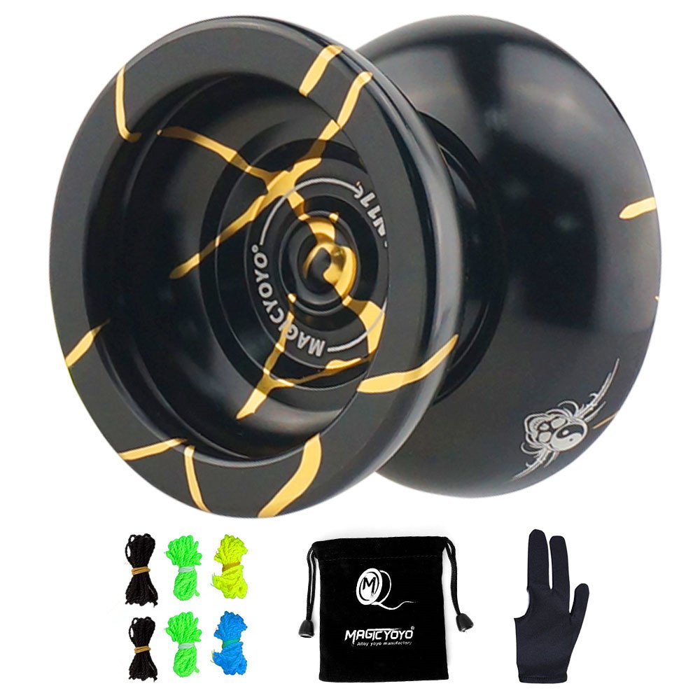Yo-yo MAGICYOYO N11 Plus - Métal Double Usage Réactif/Non Réactif - Enfants/Débutants - Avec Cordes Et Sac
