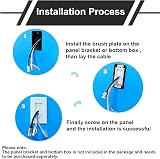 Misuyue Brush Wall Plate 2 Pack Black Cable Management Cover for Outlets view 6