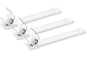 NEXTLEVEL FIT Pack of 3 Shelf Pushers - Hardware Accessories for Smoke Shop, Convenience Store - Drink, Box & Cigarette Display Dispenser Organizer - Spring Loaded, for Gondola Shelves 15" & Above