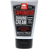 Pacific Shaving Company Caffeinated Shaving Cream - Shea Butter + Spearmint Antioxidant Shaving Cream with Caffeine - Clean Formula for Hydrating, Redness Reducing + Irritation-Free Shave (3.4 Oz)