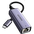 UGREEN USB C to Ethernet Adapter Gigabit RJ45 to Thunderbolt 3 Type C Network 1000Mbps LAN Converter Compatible with Switch,