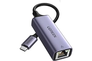 UGREEN USB C to Ethernet Adapter Gigabit RJ45 to Thunderbolt 3 Type C Network 1000Mbps LAN Converter Compatible with Switch, 