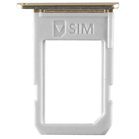 Original Samsung Simkartenhalter Gold für Samsung G928F Galaxy S6 Edge Plus (SIM Tray) - GH98-37692A
