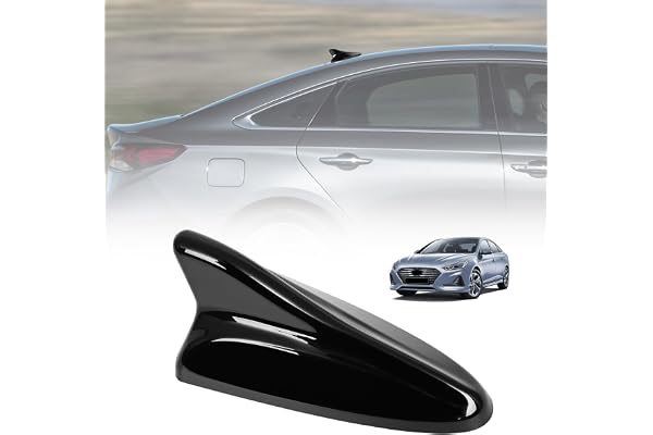 AMSPRAC Shark Fin Antenna Cover,Car Roof Antenna Caps Compatible with Hyundai Sonata LF 4Doors Sedan 2014-2019,for Elantra 2011-2016;for Kia Optima 2014-2016,96210-3X100/962102T700ABT,Glossy Black