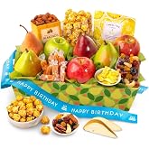 Happy Birthday Orchard Delight Fruit and Gourmet Gift Basket