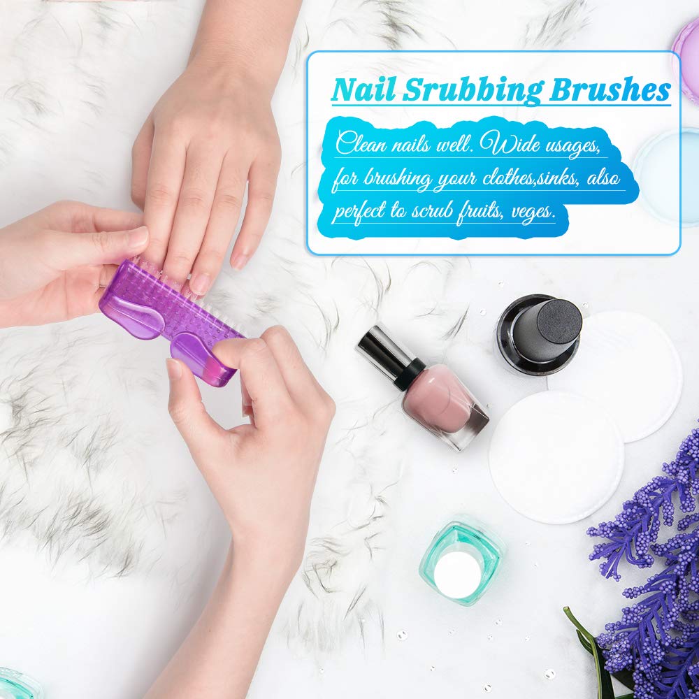 Nail Files and Buffers, Morgles Professional Manicure Tools Buffers Block Tools 100/180 Grit Nail Scrubbing Brush 14pcs : Beauty